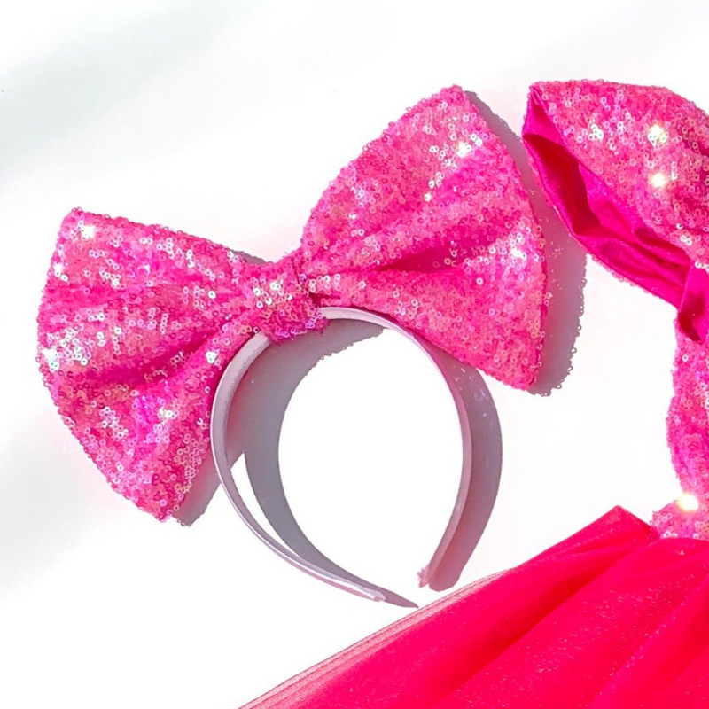 Disney Minnie Mouse Glitter and Sequin Ear Headband Imagination Pink