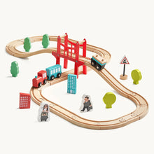 Load image into Gallery viewer, Tiny Land® Wooden Train Set for Children 39 Pcs
