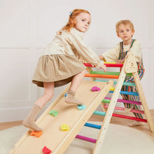 Load image into Gallery viewer, Tiny Land® 7-in-1 Rainbow Climbing Set
