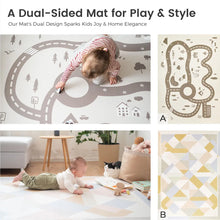 Load image into Gallery viewer, Tiny Land® Double-Sided Baby Playmat Urban Zoo Adventure
