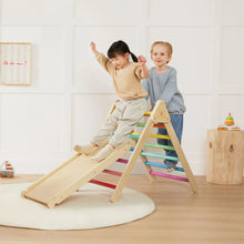 Load image into Gallery viewer, Tiny Land® 7-in-1 Rainbow Climbing Set
