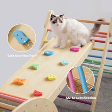 Load image into Gallery viewer, Tiny Land® 7-in-1 Rainbow Climbing Set
