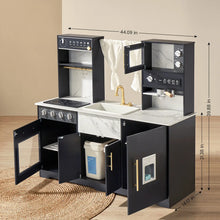 Load image into Gallery viewer, Tiny Land® Iconic Aqua Kitchen with Real-Flow Water System - Black
