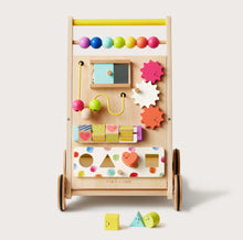 Load image into Gallery viewer, Tiny Land® Premium Natural Wooden Activity Walker
