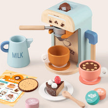 Load image into Gallery viewer, Tiny Land® Wooden Kids Play Coffee Maker Set
