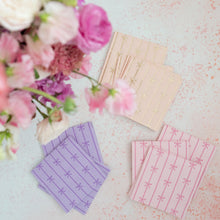 Load image into Gallery viewer, Lilac Bow Napkins
