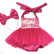 Load image into Gallery viewer, Barbara Pink Tutu Romper
