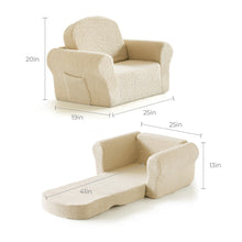 Load image into Gallery viewer, Tiny Land® Afternoon Couch —— Cream Kids Chair
