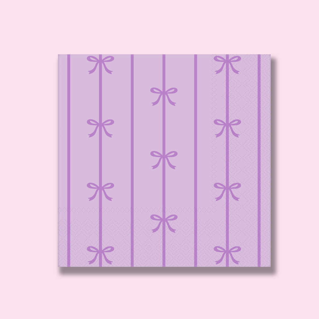 Lilac Bow Napkins