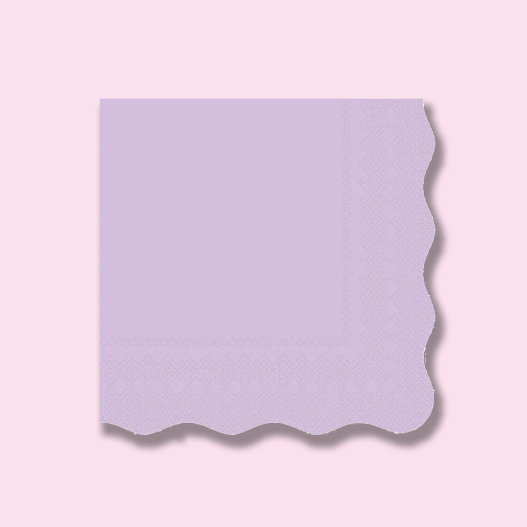 Lilac Large Scallop Napkins