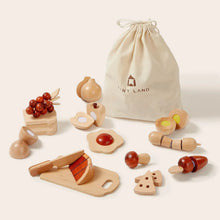 Load image into Gallery viewer, Tiny Land® Wooden Cut and Play Food Toys
