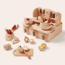 Load image into Gallery viewer, Tiny Land® Wooden Cut and Play Food Toys
