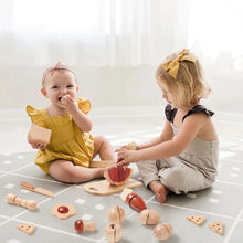 Load image into Gallery viewer, Tiny Land® Wooden Cut and Play Food Toys
