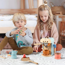 Load image into Gallery viewer, Tiny Land® Wooden Kids Play Coffee Maker Set
