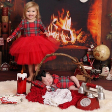 Load image into Gallery viewer, Christmas Woodland Plaid Tutu Dress - More Colors!
