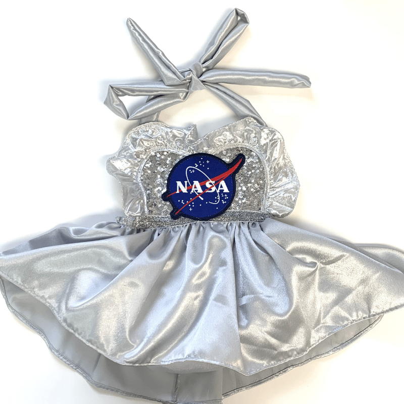 Silver Astronaut Costume Space Tutu for Girls