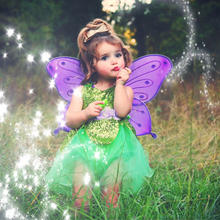 Load image into Gallery viewer, Green Sparkle Fairy Sparkle Romper Green Fairy Costume
