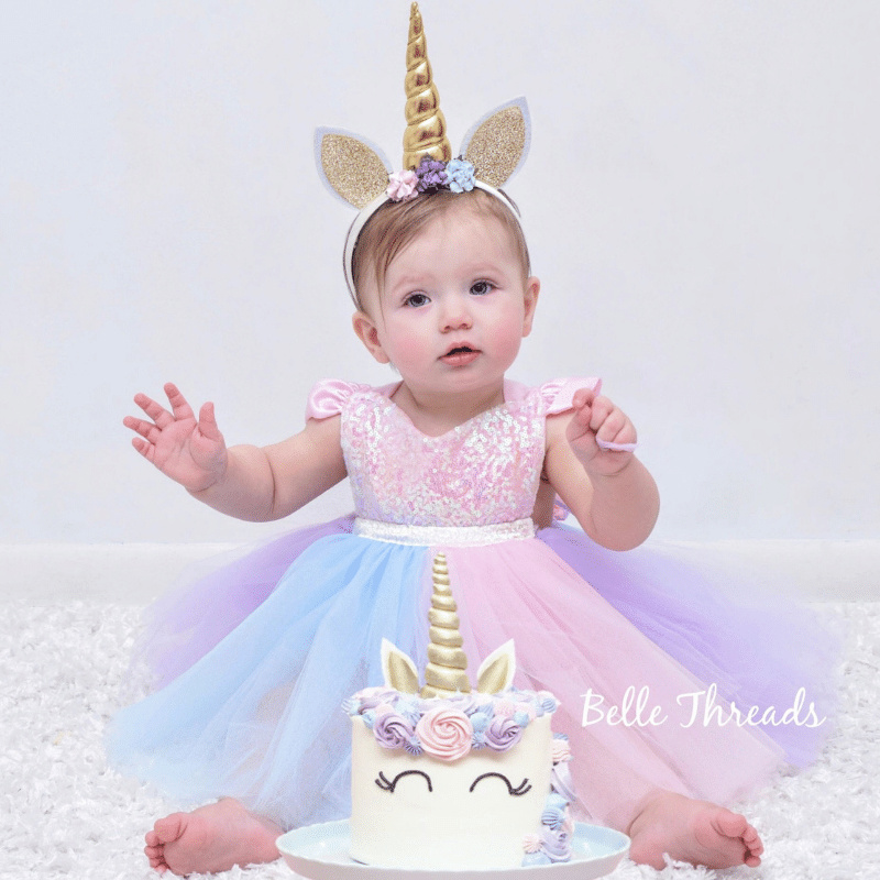 Unicorn orders birthday outfit for 3 year old