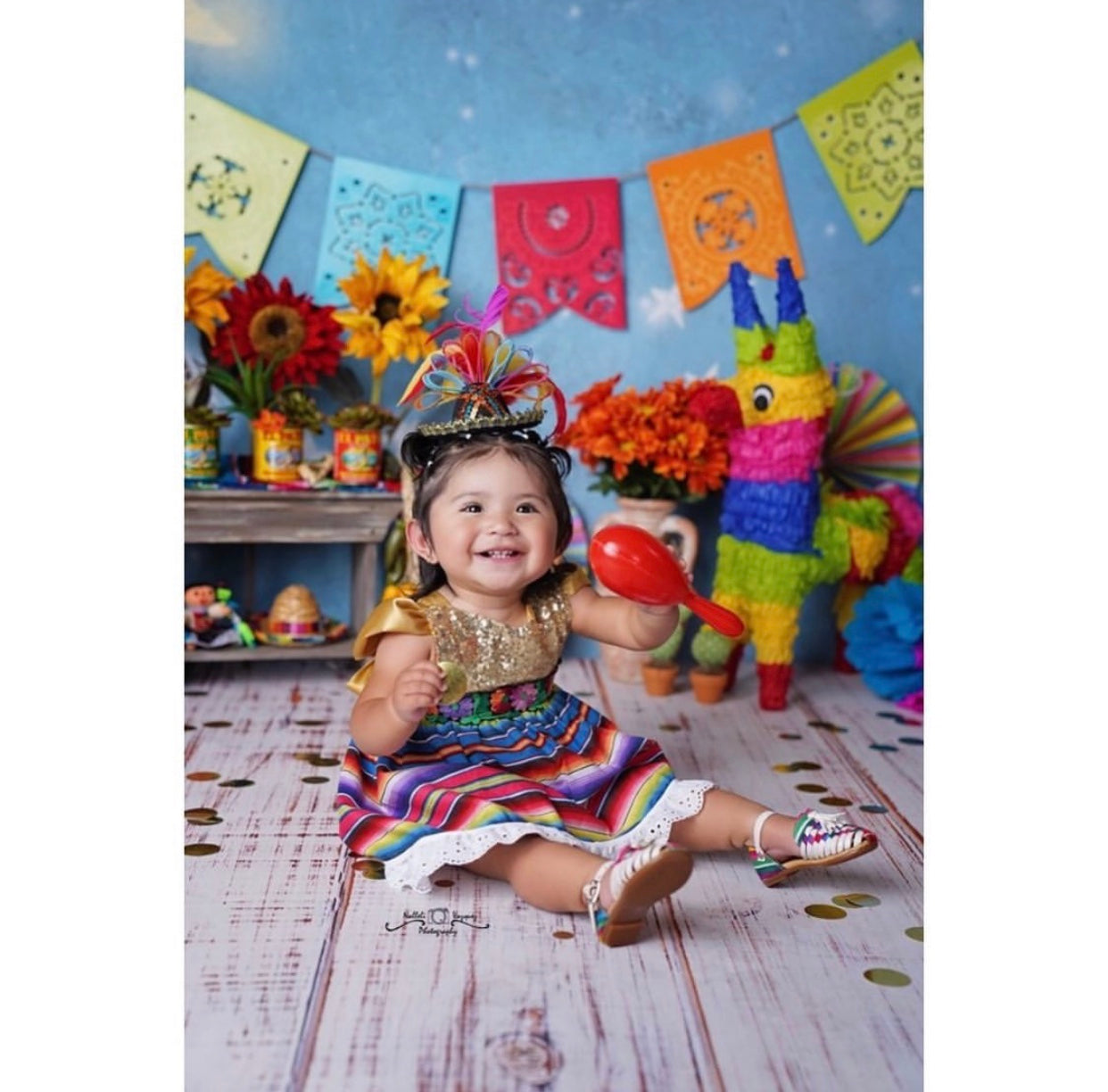 Sparkle Romper Cinco de Mayo Fiesta Dress Belle Threads